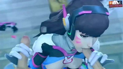 Порно анимация с героями из компьютерной игры Overwatch.