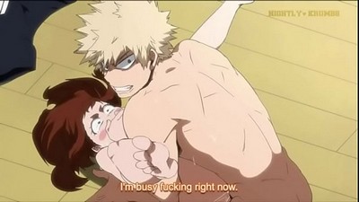 Очаровательная коллекция анимации Очако Урараки из My Hero Academia 2020.